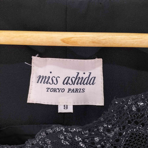 miss ashida レース ベロア ノースリーブ ブラウス レディース