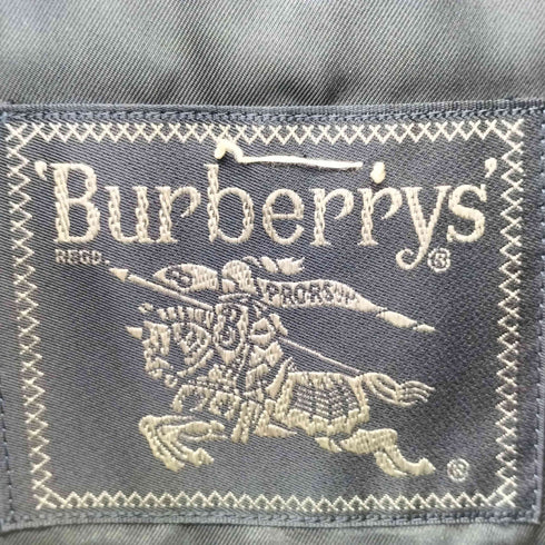 バーバリーズ BURBERRYS 80-90s 紺タグ 比翼 ライナー付き ステンカラーコート メンズ 90-165-4