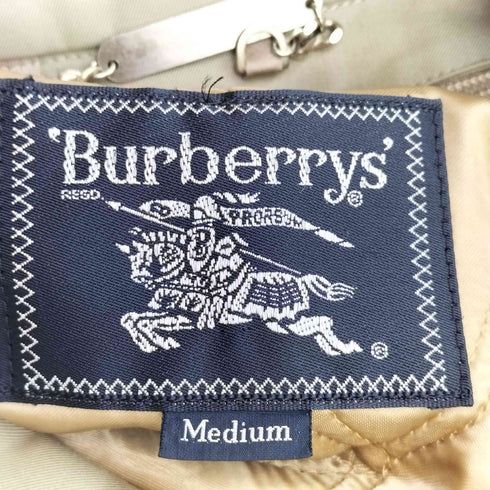 バーバリーズ BURBERRYS 80-90s 紺タグ ノバチェックライナー付き ステンカラーハーフコート レディース import:M