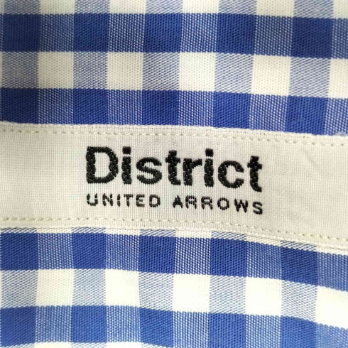 ディストリクトユナイテッドアローズ District UNITED ARROWS ギンガムチェック L/S ボタンダウンシャツ メンズ 40