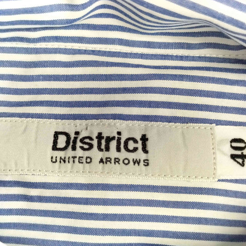 ディストリクトユナイテッドアローズ District UNITED ARROWS ボタンダウン L/S ストライプシャツ メンズ 40