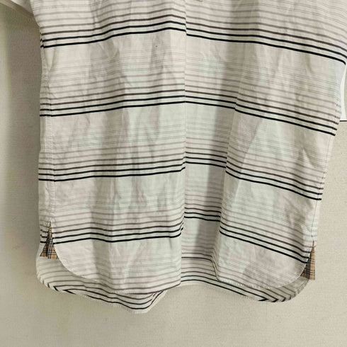バーバリーブラックレーベル BURBERRY BLACK LABEL ボーダー 半袖ポロシャツ メンズ JPN:2