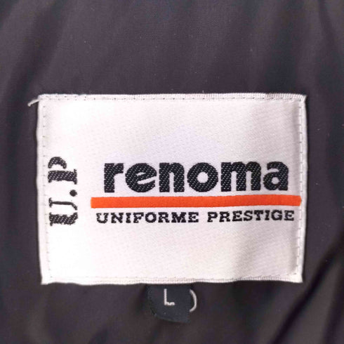 ユーピーレノマ U.P renoma ロゴプリント 中綿 ジップアップ ジャケット メンズ L