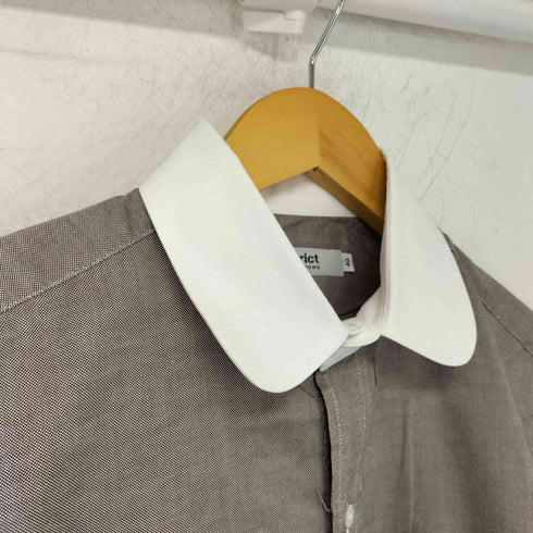 ディストリクトユナイテッドアローズ District UNITED ARROWS 丸襟 ラウンドカラー L/S シャツ メンズ 40