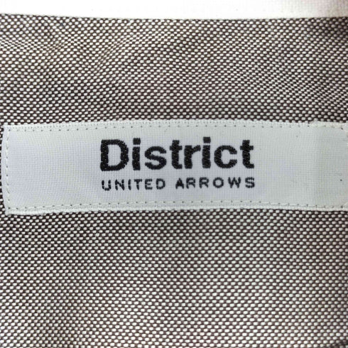 ディストリクトユナイテッドアローズ District UNITED ARROWS 丸襟 ラウンドカラー L/S シャツ メンズ 40