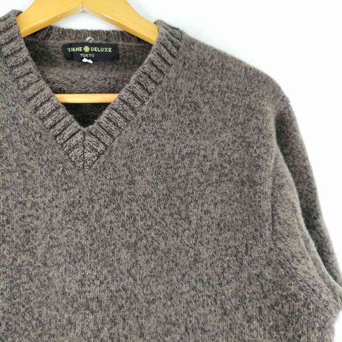 yamane deluxe メランジ Vネック ニット レディース JPN:40 40