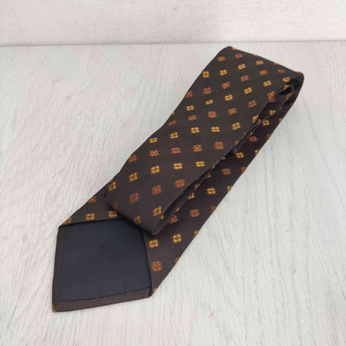 ヒューゴボス HUGO BOSS シルク100 総柄 ネクタイ メンズ