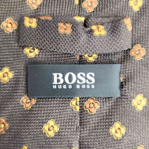 ヒューゴボス HUGO BOSS シルク100 総柄 ネクタイ メンズ