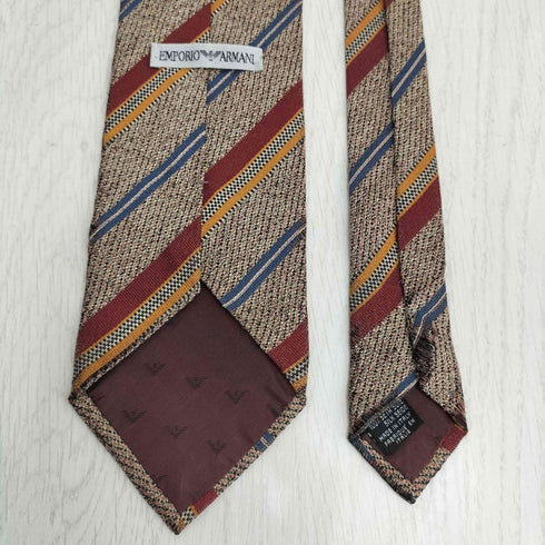 エンポリオアルマーニ EMPORIO ARMANI シルク100 ストライプ ネクタイ メンズ
