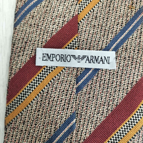 エンポリオアルマーニ EMPORIO ARMANI シルク100 ストライプ ネクタイ メンズ