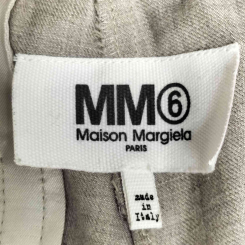 エムエムシックスメゾンマルジェラ MM6 Maison Margiela 16aw イタリア製 レーヨン混 ウール イージー スラックス テーパードパンツ レディース EUR:40
