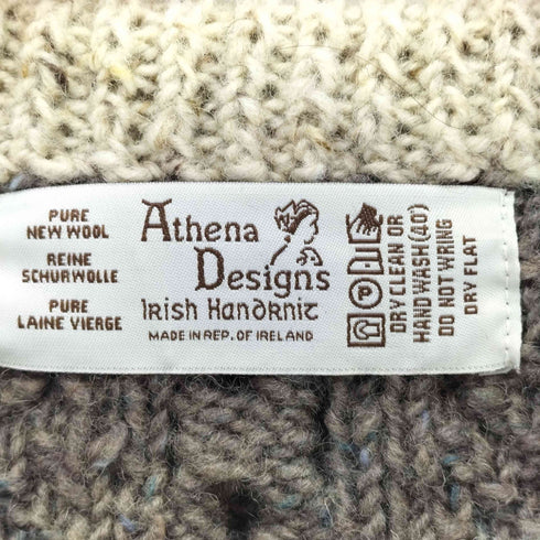 ATHENA DESIGN アテナデザイン マルチカラー ウールカーディガン レディース