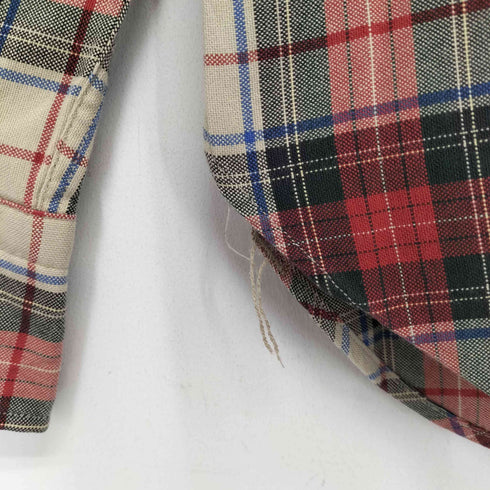 サイベーシックス SCYE BASICS 刺繍ロゴ チェック柄 ボタンダウンシャツ メンズ 38