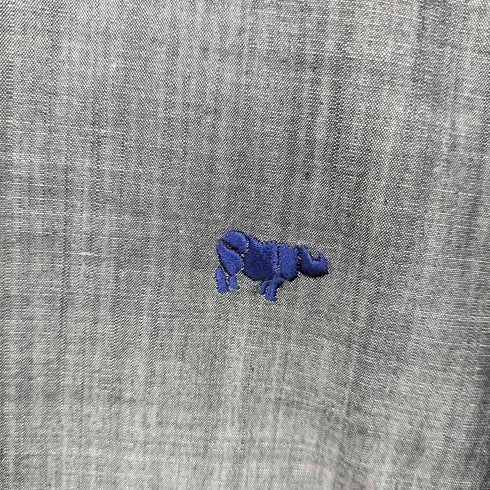 サイベーシックス SCYE BASICS 刺繍ロゴ L/S ボタンダウンシャツ メンズ 36