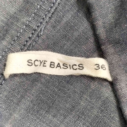 サイベーシックス SCYE BASICS 刺繍ロゴ L/S ボタンダウンシャツ メンズ 36