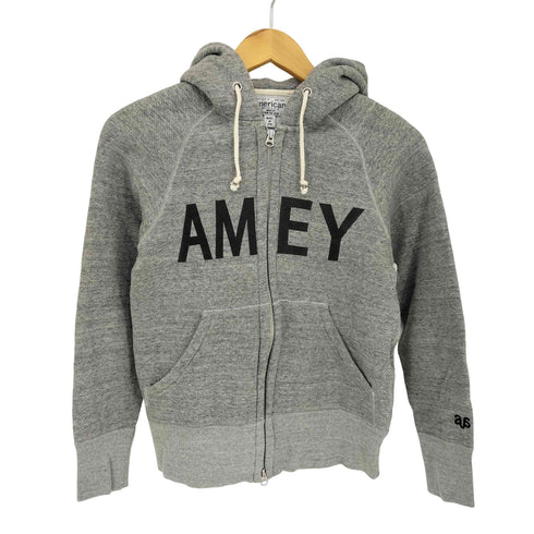 アメリカーナ Americana AMEY プリント 裏起毛 ダブルジップ スウェットパーカー レディース JPN:M