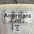 アメリカーナ Americana AMEY プリント 裏起毛 ダブルジップ スウェットパーカー レディース JPN:M