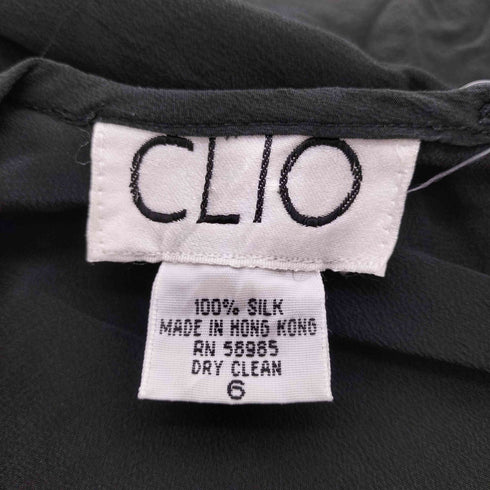 CLIO 90S シルク プルオーバー シャツ ブラウス レディース 6
