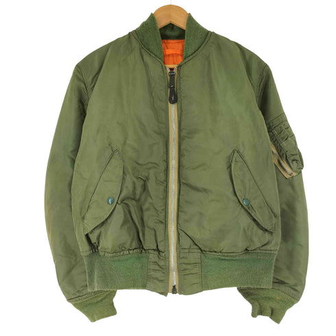 アルファインダストリーズ ALPHA INDUSTRIES 90S MADE IN USA IDEALジップ MA-1 ジャケット メンズ JPN:M