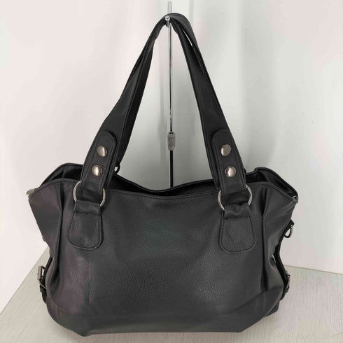2WAY フェイクレザー ショルダーバッグ レディース