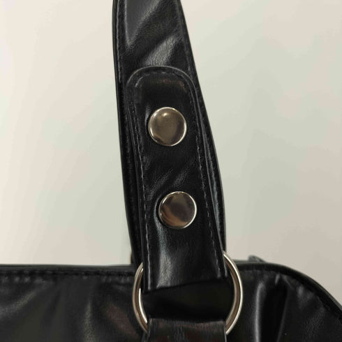 2WAY フェイクレザー ショルダーバッグ レディース