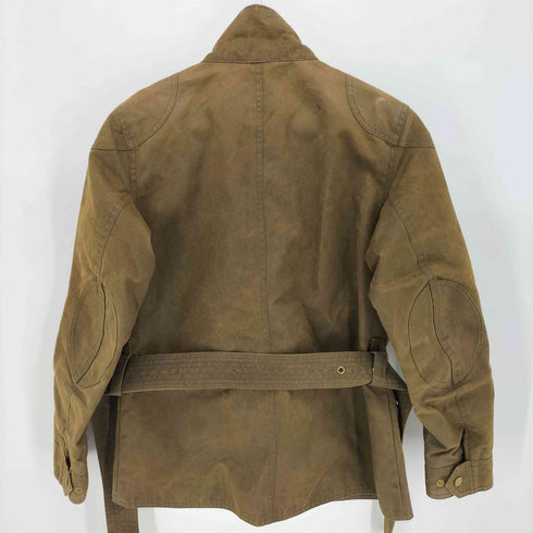 リーバイス Levis 襟コーデュロイ ベルト付き エルボーパッチ 八の字ジップ スタンドカラー オイルドジャケット レディース import:S