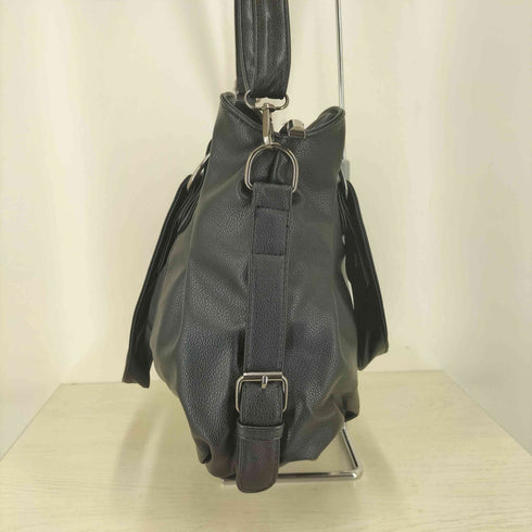 2WAY フェイクレザー ショルダーバッグ レディース