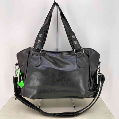 2WAY フェイクレザー ショルダーバッグ レディース