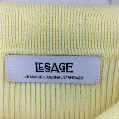 ジャーナルスタンダードレサージュ JOURNAL STANDARD Lessage 26SS 襟リブカーディガン レディース