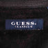 ゲス GUESS CLASSICS 90-00s 紺タグ コットン ロゴ刺繍 ハーフジップ ベロア 長袖ポロシャツ メンズ import:L