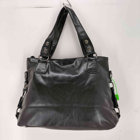 フェイクレザー ジップギミック 2WAY ショルダーバッグ レディース