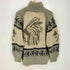 YELLOW LAND ウール バックウォーボンネット柄 ジップアップニット カウチン メンズ import:L