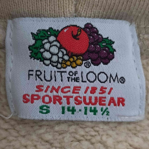 フルーツオブザルーム FRUIT OF THE LOOM STUDIO BLANCHE ロゴ刺繍 プルオーバーパーカー メンズ JPN:S