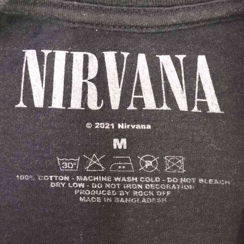 NEVERMIND CDジャケット プリント バンドTシャツ バンT メンズ import:M