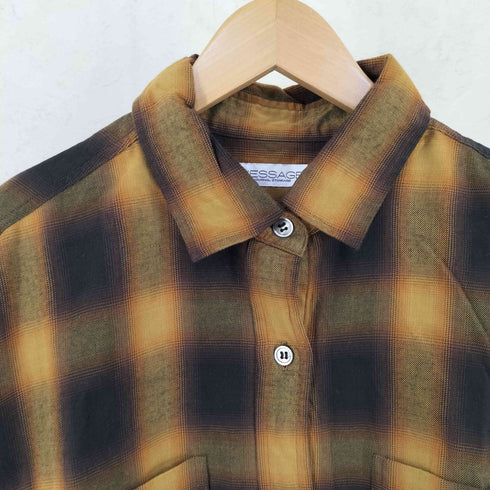 ジャーナルスタンダードレサージュ JOURNAL STANDARD Lessage 25AW オンブレ チェック シャツ レディース