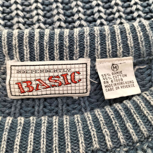 80-90s Independently BASIC インディペンデント ベーシック フェード ニット メンズ import:M