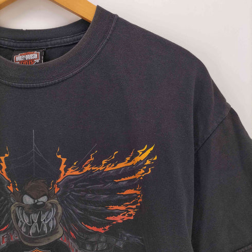ハーレーダビッドソン HARLEY-DAVIDSON 00S USA製 BEEFY キャラクタープリントクルーネックTシャツ メンズ import:L