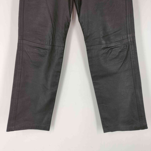 euro ユーロ vintage ヴィンテージ Leather レザー 本革 ストレート パンツ メンズ EUR:44-46