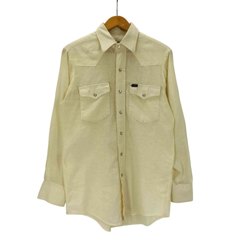 リー Lee 70-80S USA製 ウエスタン L/S シャツ 襟芯 メンズ import:M