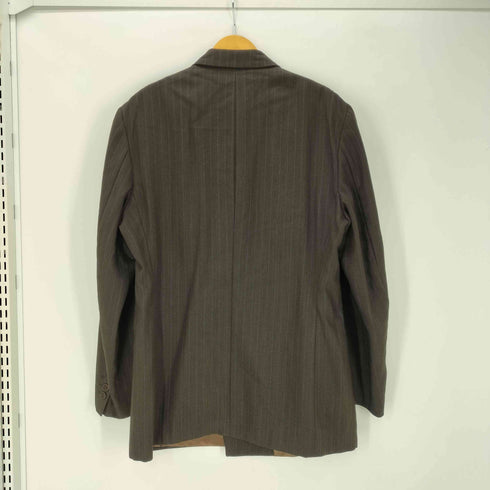 ジャンフランコフェレストゥーディオ GIANFRANCO FERRE STUDIO ストライプ ダブル テーラード ピークド ラペル メンズ EUR:50