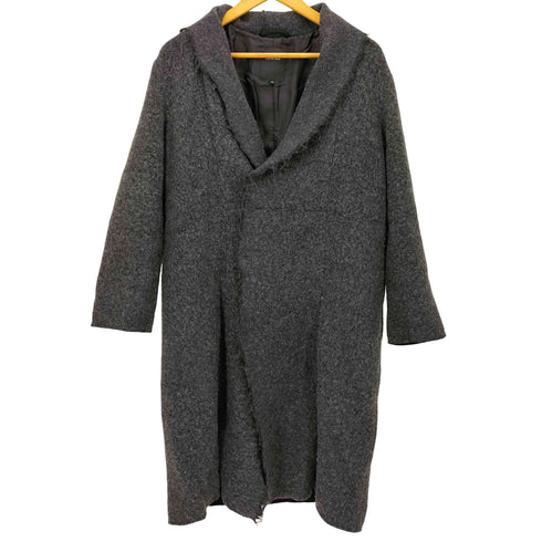 パドカレ pas de calais 切りっぱなし アンゴラ混 ロングコート レディース JPN:36
