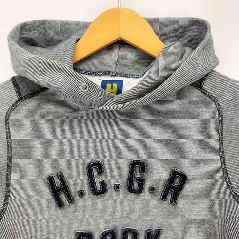 ヒステリックグラマー HYSTERIC GLAMOUR 90s Hタグ 細ボーダー H.C.G.R ROCK ワッペン ラグラン プルオーバーパーカー レディース FREE