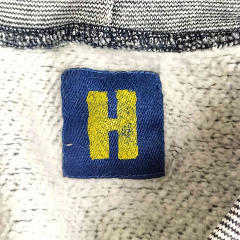 ヒステリックグラマー HYSTERIC GLAMOUR 90s Hタグ 細ボーダー H.C.G.R ROCK ワッペン ラグラン プルオーバーパーカー レディース FREE