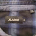 エクストララージ XLARGE OLD ENGLISH L/S FLANNEL SHIRT オールド イングリッシュ 長袖 フランネル シャツ ネルシャツ 刺繍 チェック メンズ JPN:XL