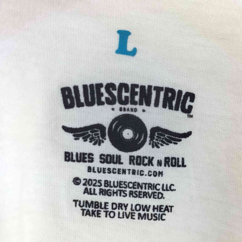 BLUESCENTRIC バンドプリント クルーネック リンガー Tシャツ メンズ L
