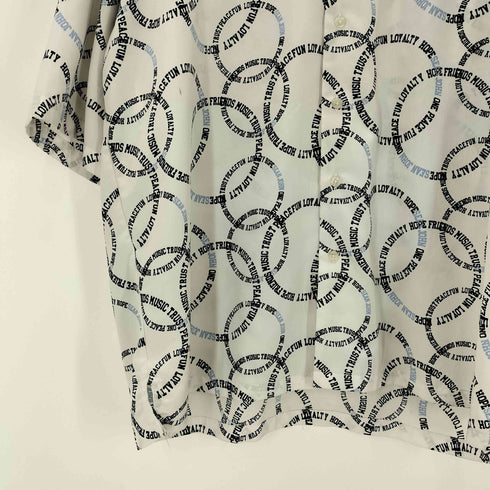 ショーンジョン Sean john サークル ロゴ オープンカラー シャツ 開襟 メンズ import:XXL