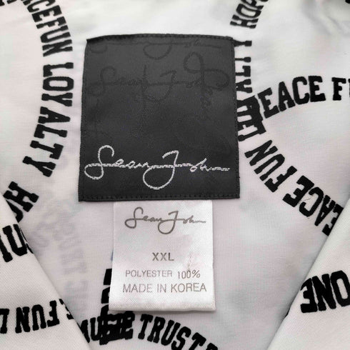 ショーンジョン Sean john サークル ロゴ オープンカラー シャツ 開襟 メンズ import:XXL