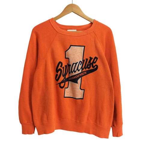 バセットウォーカー BASSETT WALKER 80S-90S SYRACUSE UNIVERSITY シラキュース アメリカ製 ラグラン カレッジスウェット メンズ XL
