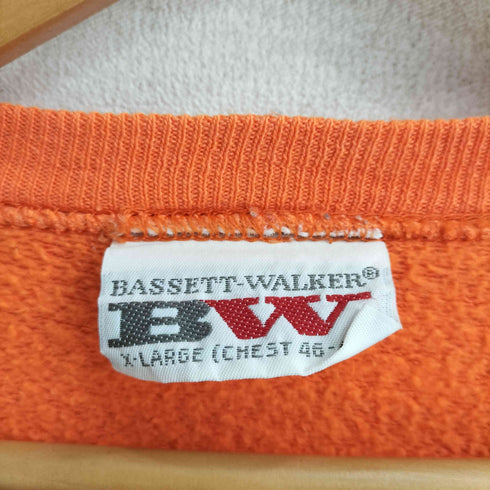 バセットウォーカー BASSETT WALKER 80S-90S SYRACUSE UNIVERSITY シラキュース アメリカ製 ラグラン カレッジスウェット メンズ XL