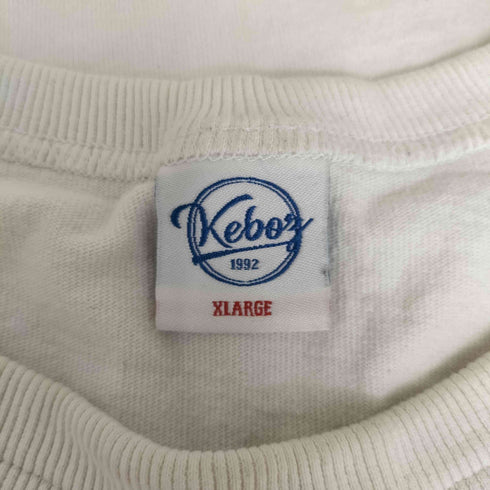 ケボズ KEboz ロゴ プリント 半袖Tシャツ メンズ XLARGE
